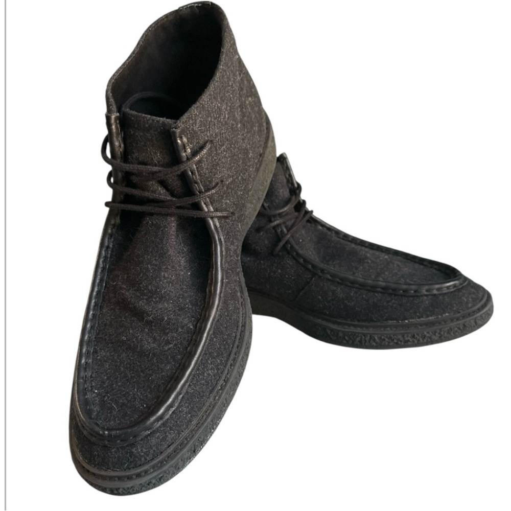 Kenneth Cole Phoenix Wallabee Boots Men’s 11 Gray Felted Leather Casual Comfort